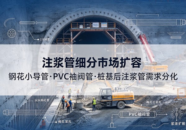 徐水注浆管细分市场扩容，隧道钢花小导管、PVC 袖阀管、桩基后注浆管需求分化